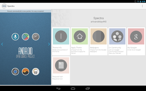 Download Spectra icon theme apk