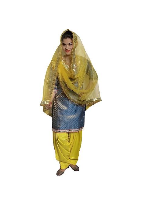 ITSMYCOSTUME Punjabi FolkDance Costume Dress for Girls Set of 3(Suit ,Lehenga/Salwar,Dupatta) Indian State Giddha Baisakhi Bhangra Dance Dress  for Kids : Amazon.in: Clothing & Accessories