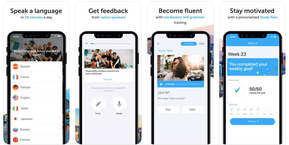 how to make a language learning app like Duolingo or Busuu