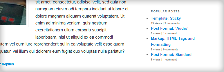 Plugin de Postagens Populares do WordPress