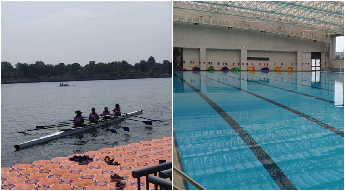 Unhygienic Sabarmati water forces triathlon to the indoor pool: At the 36th National Games, triathletes were scheduled to complete a course