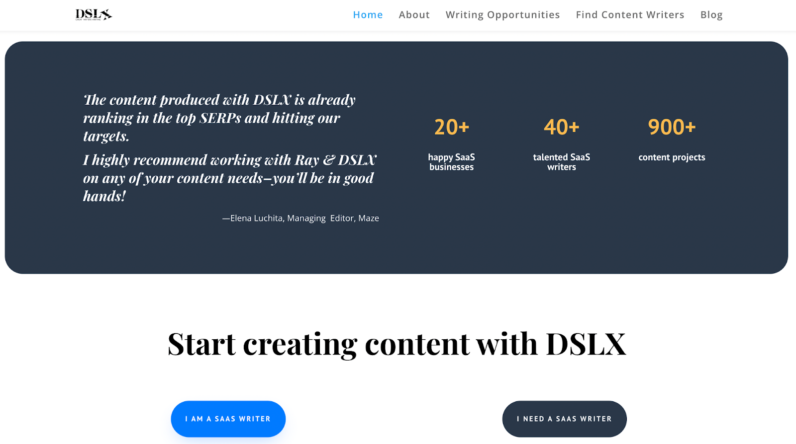 DSLX Content marketing agency