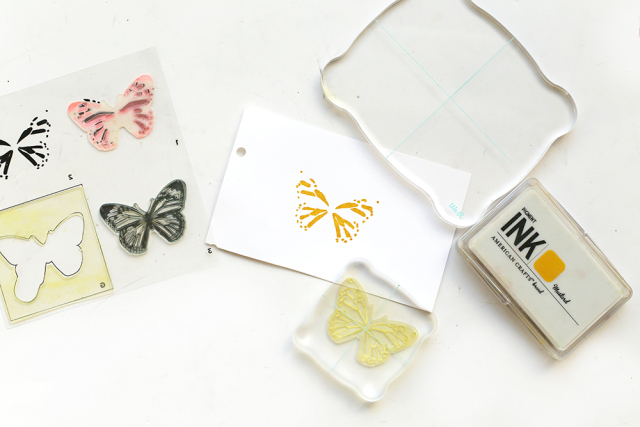 Butterfly Favor Boxes with Layered Stamps by Eva Pizarro for We R Memory Keepers