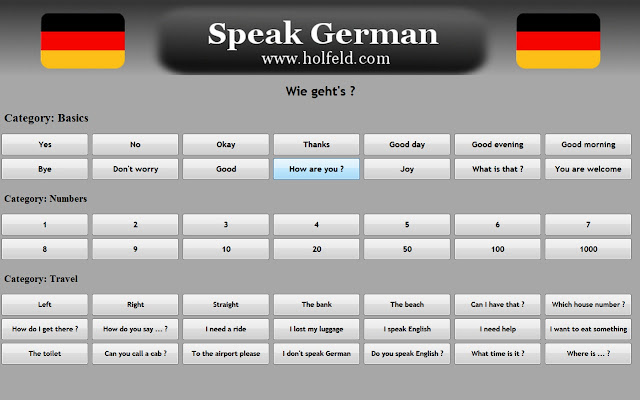Speak German - Chrome Web Store