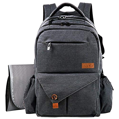 Hap Tim Large capacity waterproof baby changing backpack with changing mat, handles...