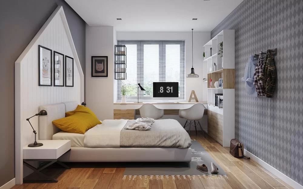 cửa sổ phòng ngủ nhỏ 3 cánh