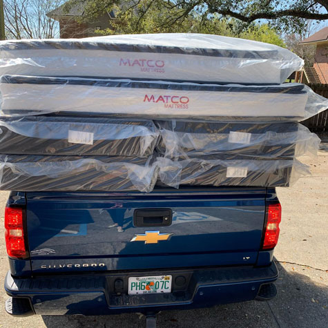fit mattress in a truck