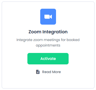 Zoom Integration with appointment booking plugin