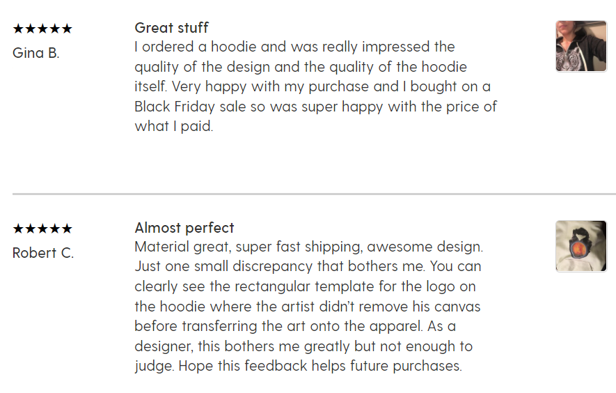 Reviews for Society6's hoodies
