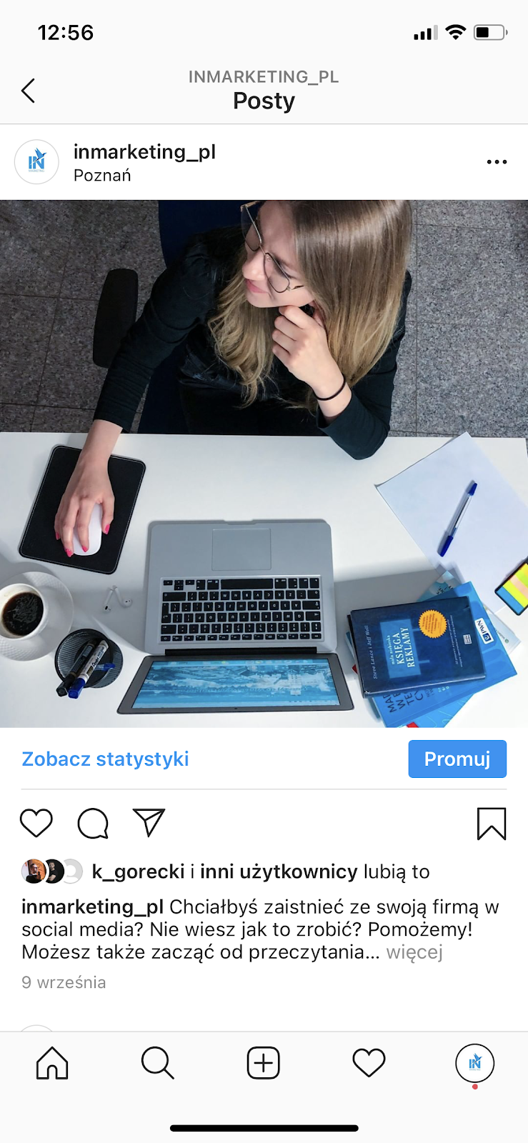 Statystyki na Instagramie - statystyki poszczególnych postów