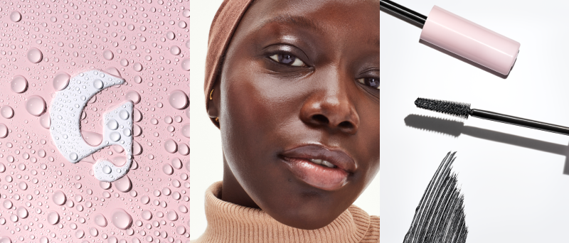 Glossier Pinkと呼ばれるスキンケアや化粧品が特徴的な製品  image: 