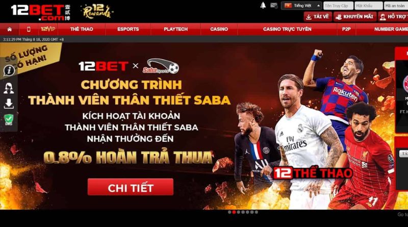 Những chương trình khuyến mãi đặc biệt của nhà cái 12bet