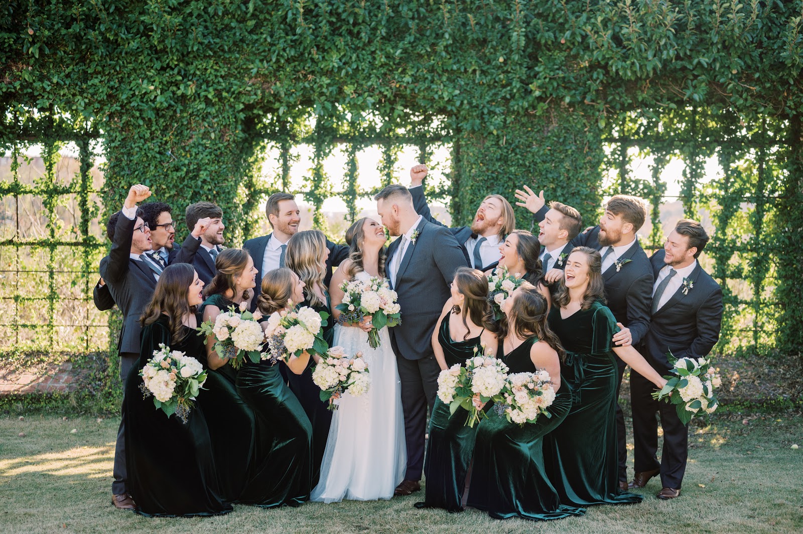 Bethany and Casey: A winter wedding dream in Emerald Velvet - Revelry