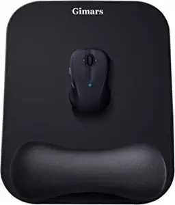 A mouse pad provides a suitable surface for both gaming and regular mice.