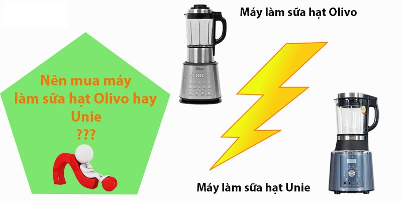 máy làm sữa hạt Olivo và Unie, Nên mua máy làm sữa hạt Olivo hay Unie, Máy làm sữa hạt olivo loại nào tốt