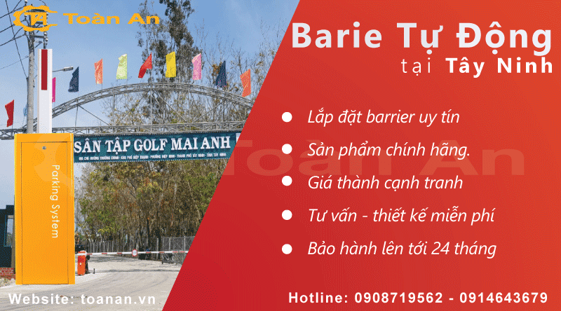 Toàn An cung cấp và lắp đặt barrier tự động tại Tây Ninh.
