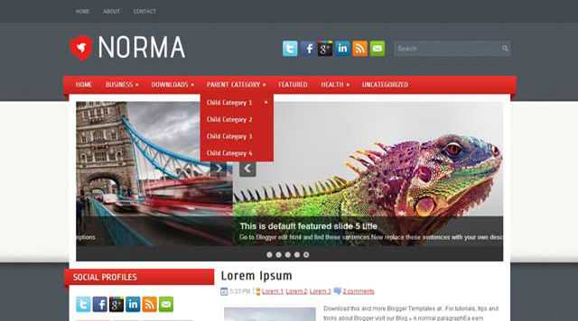 Best free blogger theme magazine 2015