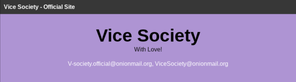 Vice society ransomware group
