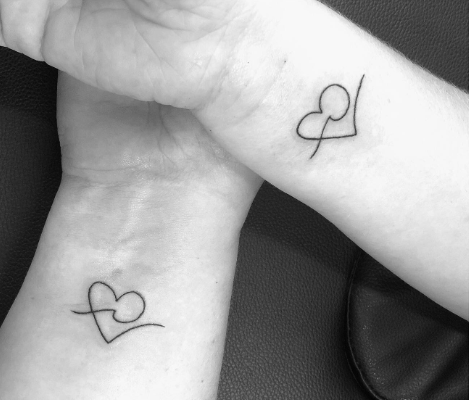 Hearty Friendship Tattoo