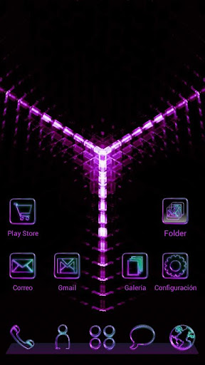 GlowPurple Next Launcher Theme apk