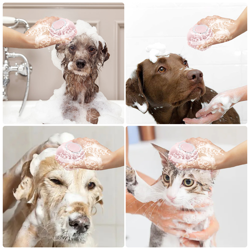 Silicone Pet Bath Buddy" (Amigo de Banho para Animais de Estimação de Silicone)
