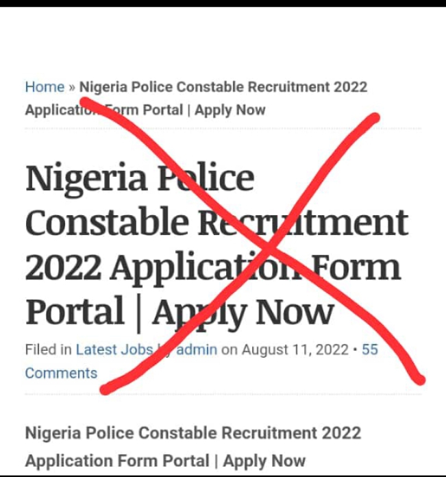 Nigerian police constable recruitment 