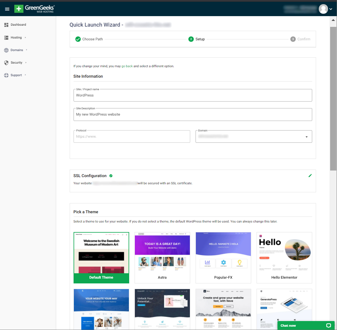 GreenGeeks Quick Launch Wizard: Step by Step Set Up Your Blog in 2021 10