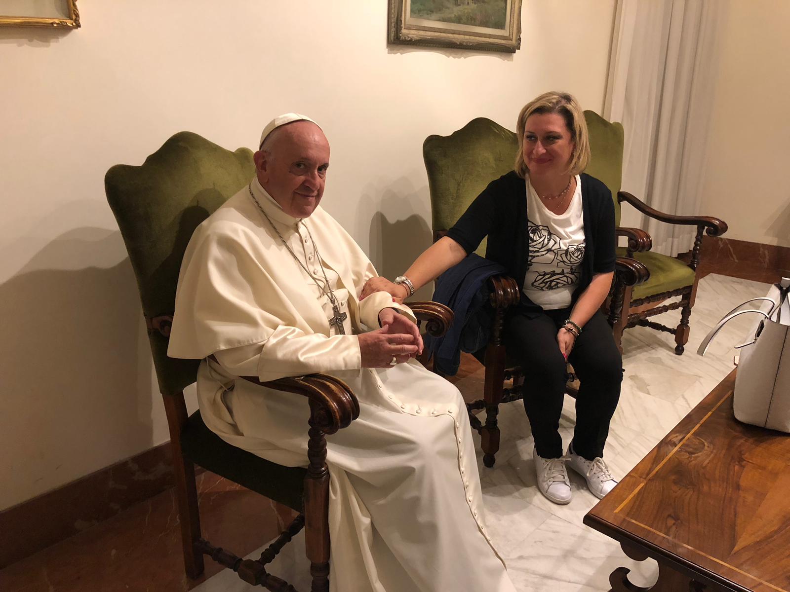 Ý: Đức Thánh Cha tiếp chị Antonietta Gargiulo