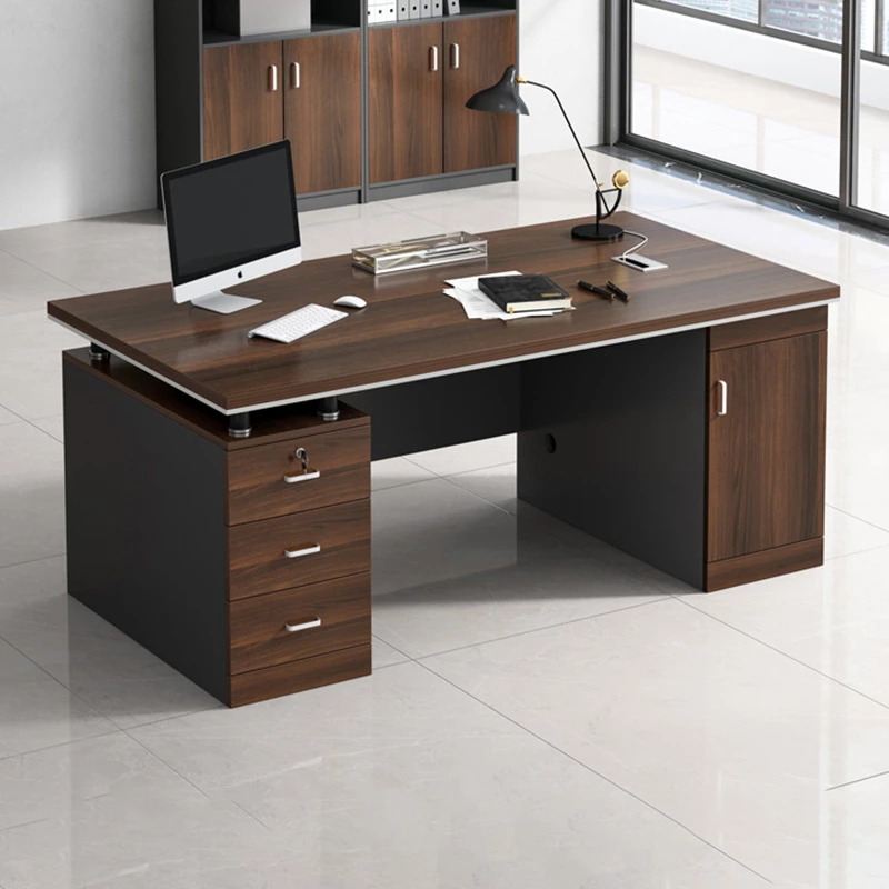 Bàn giám đốc kết hợp tủ phụ tiện ích
