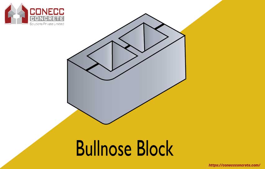 bullnose concrete block