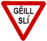 Yield Regulatory Traffic Sign