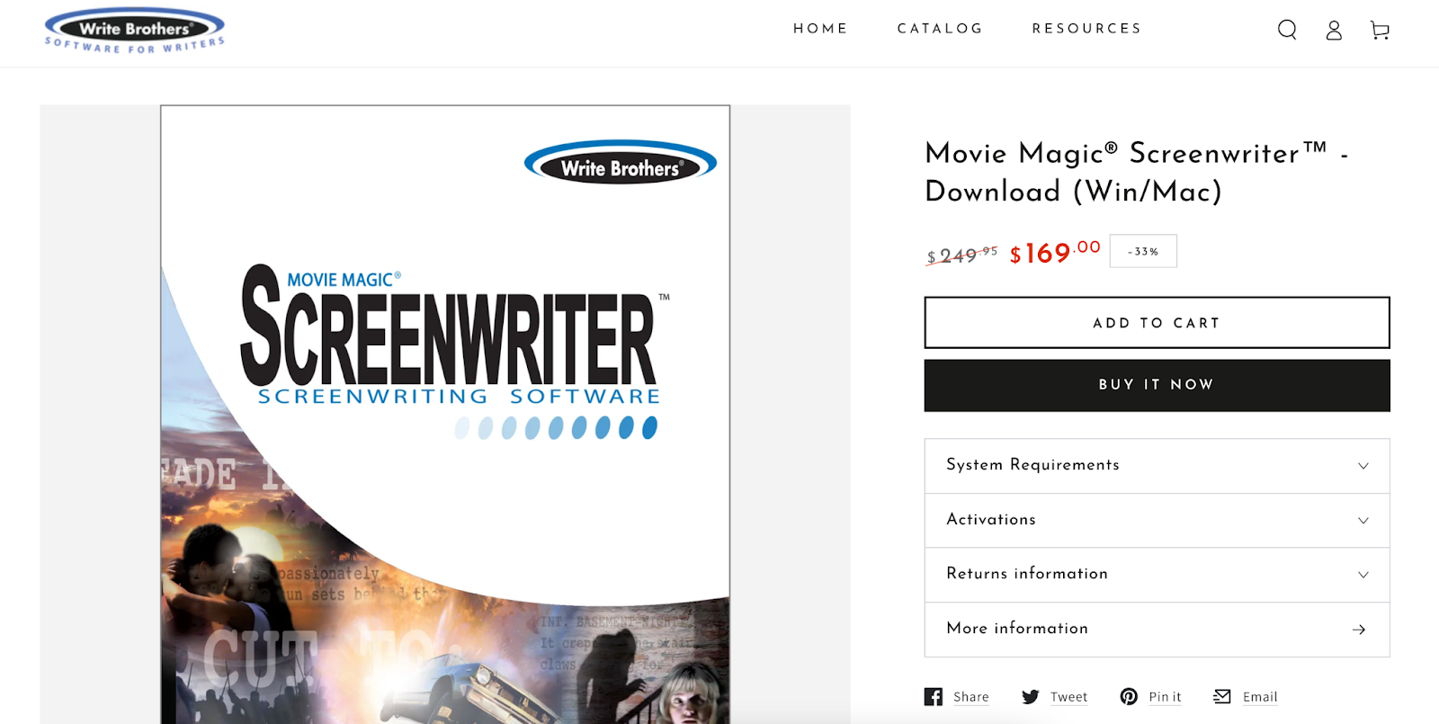 movie magic screenwriter pricing