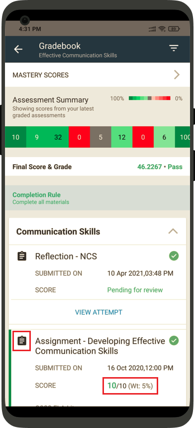 teamie mobile apps learner native gradebook