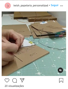 post do instagram @iwish_papelaria_personalizada