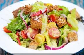 Mixed Salad with Parmesan Croutons Recipe