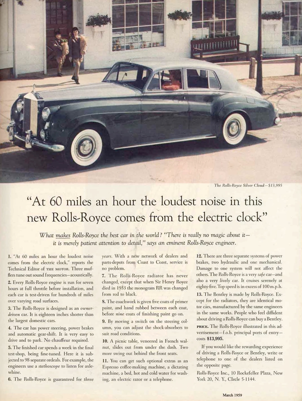 Anúncio escrito por David Ogilvy para a Rolls Royce