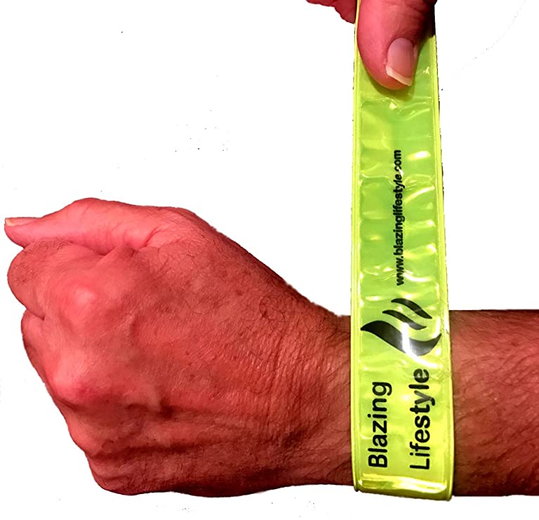 Blazing Lifestyle Reflective Slap Wrap Armband or Wristband