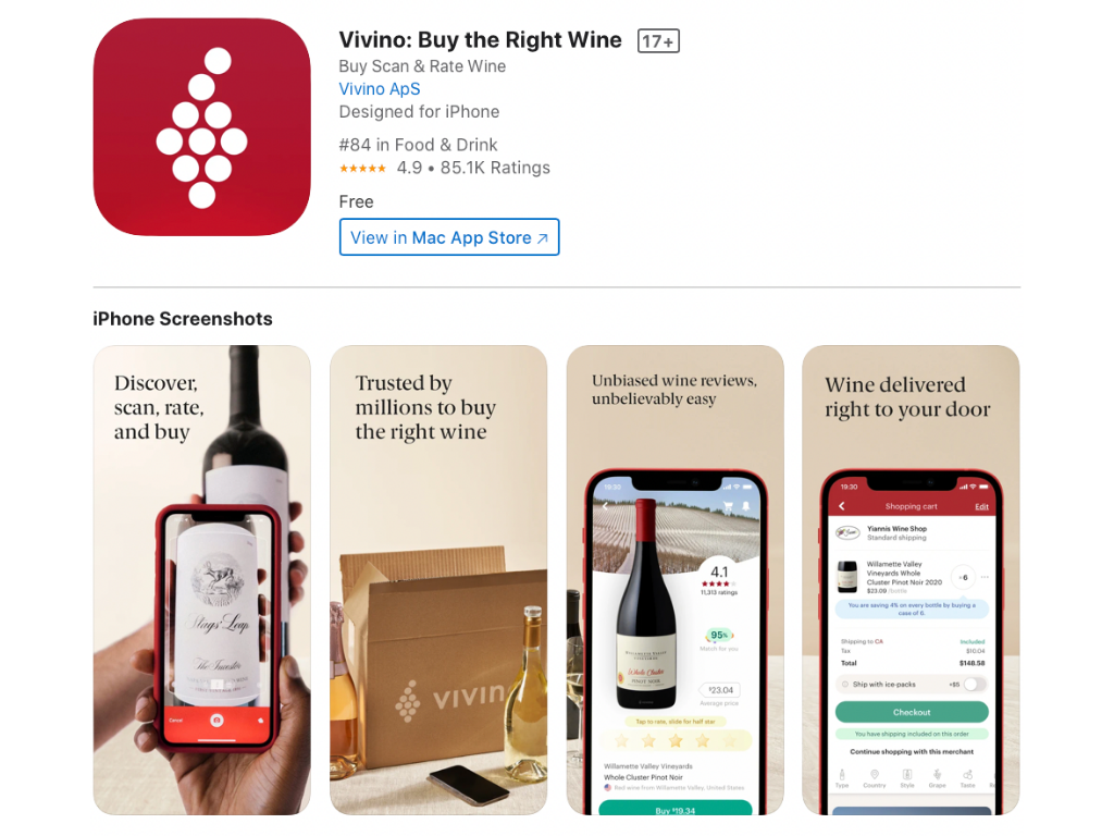 Vivino wine app