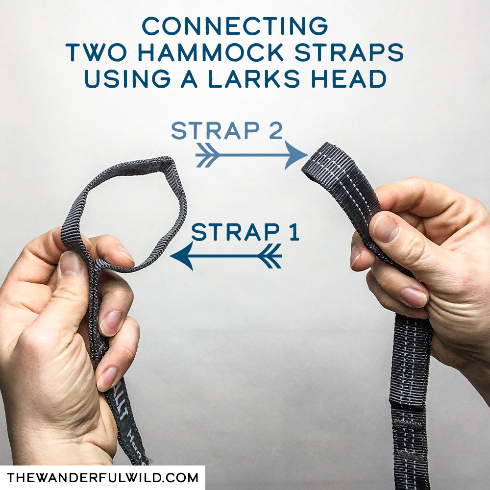 Connecting Two Hammock Straps Step 1