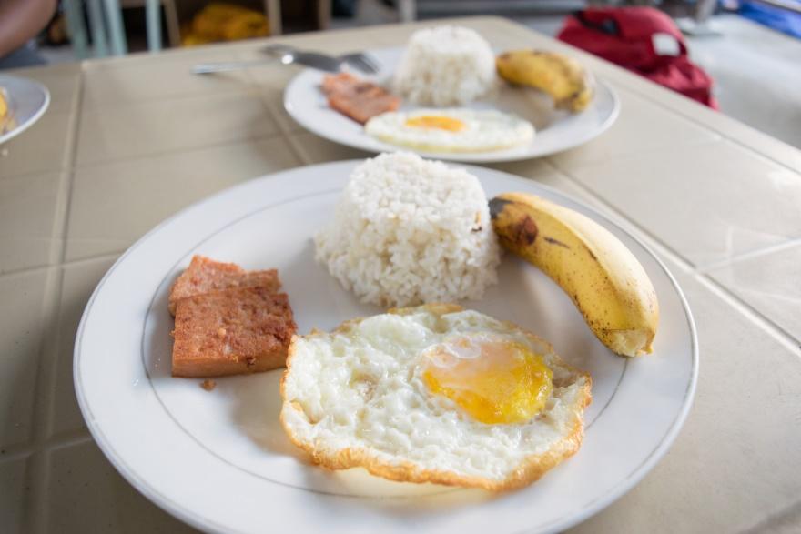 Complimentary Breakfast from AtTheMoment Hostel, El Nido, Palawan