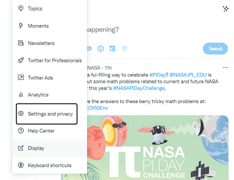 twitter setting and privacy desktop