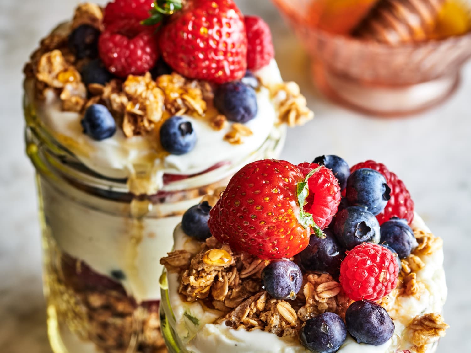 Healthy Breakfast Idea: Greek yogurt parfait