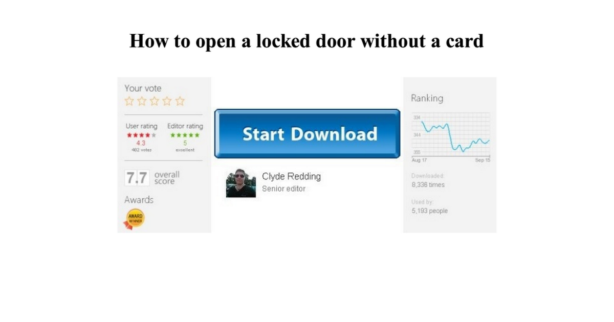 How To Open A Locked Door Without A Card Pdf Google Drive
