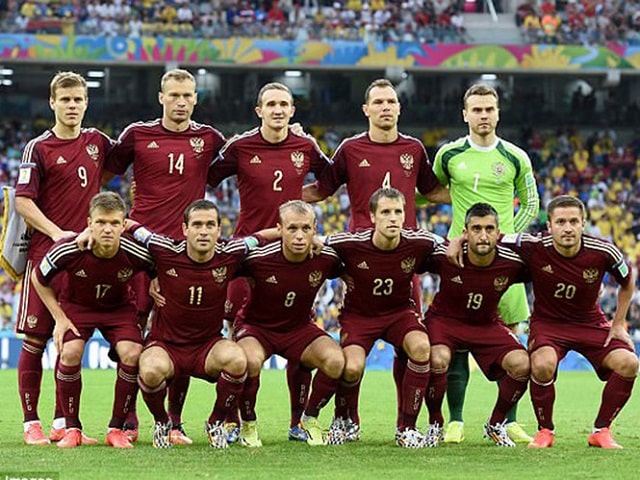 Đội tuyển bóng đá Nga tại World Cup 2014 bị nghi dính Doping.