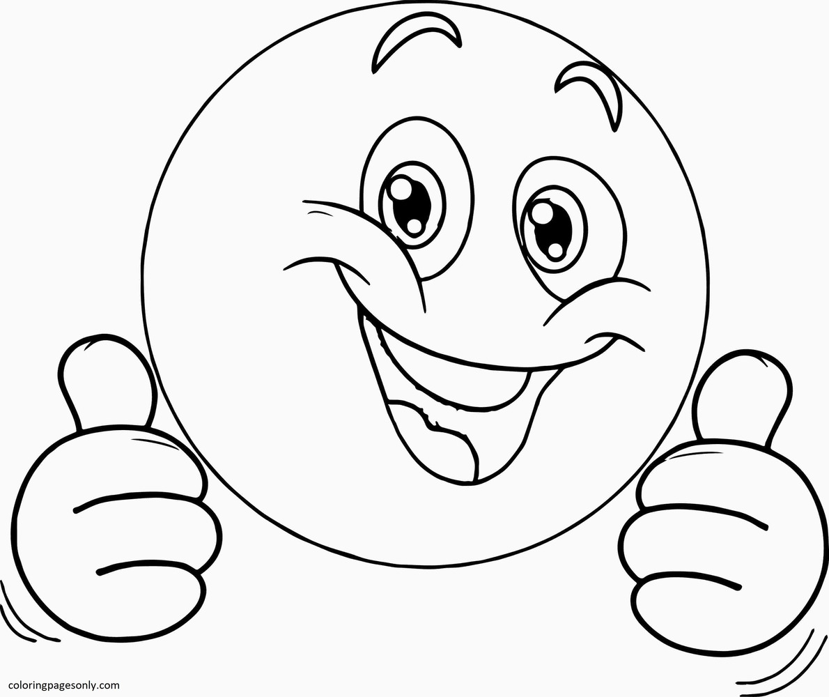Smiley Faces coloring pages