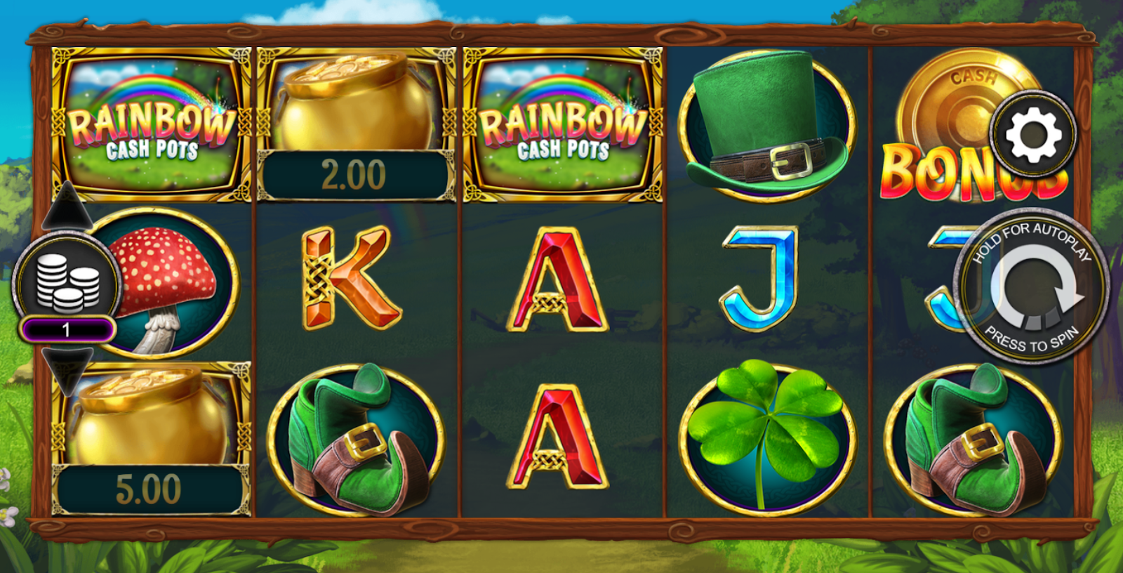 Rainbow Cash Pots Slot Game 