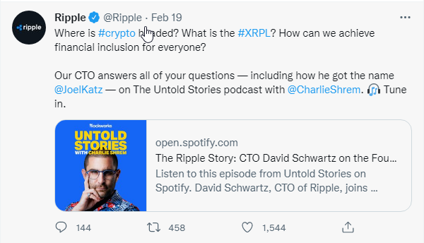 Ripple twitter example