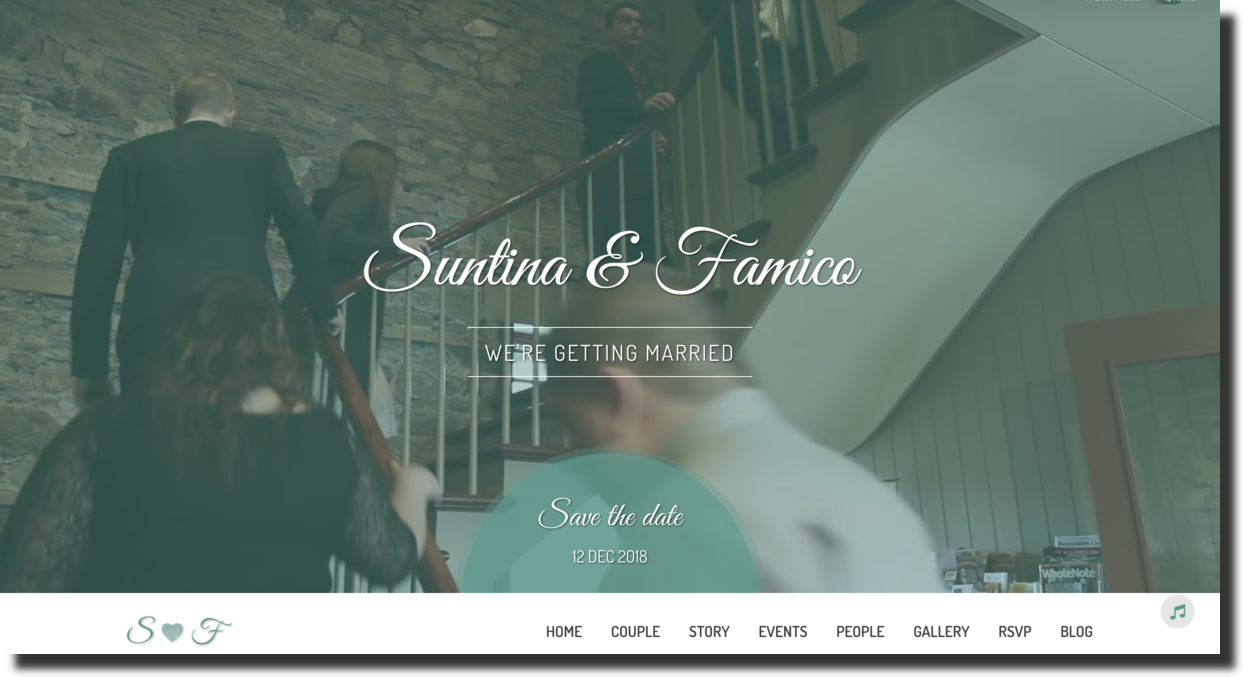 wedding website template