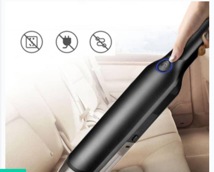 A picture of handheld vacuum, one of the best car accessory  and a must have to make your car clean and organized