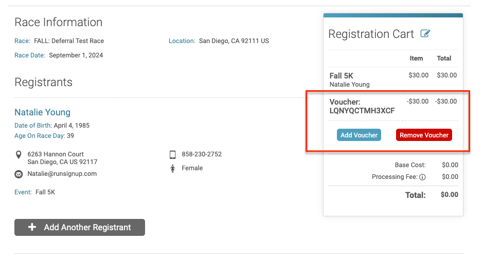 Vouchers V2 – Using for Advanced Deferral Options – RunSignup Blog